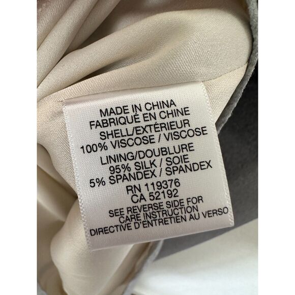 Helmut Lang Beam Shift Dress Sleeveless Hi-Low Midi Size 6 Grey Scale - Picture 10 of 12